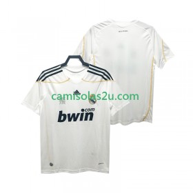 Camisolas de futebol Real Madrid 2009 2010 Retro Equipamento Principal Manga Curta